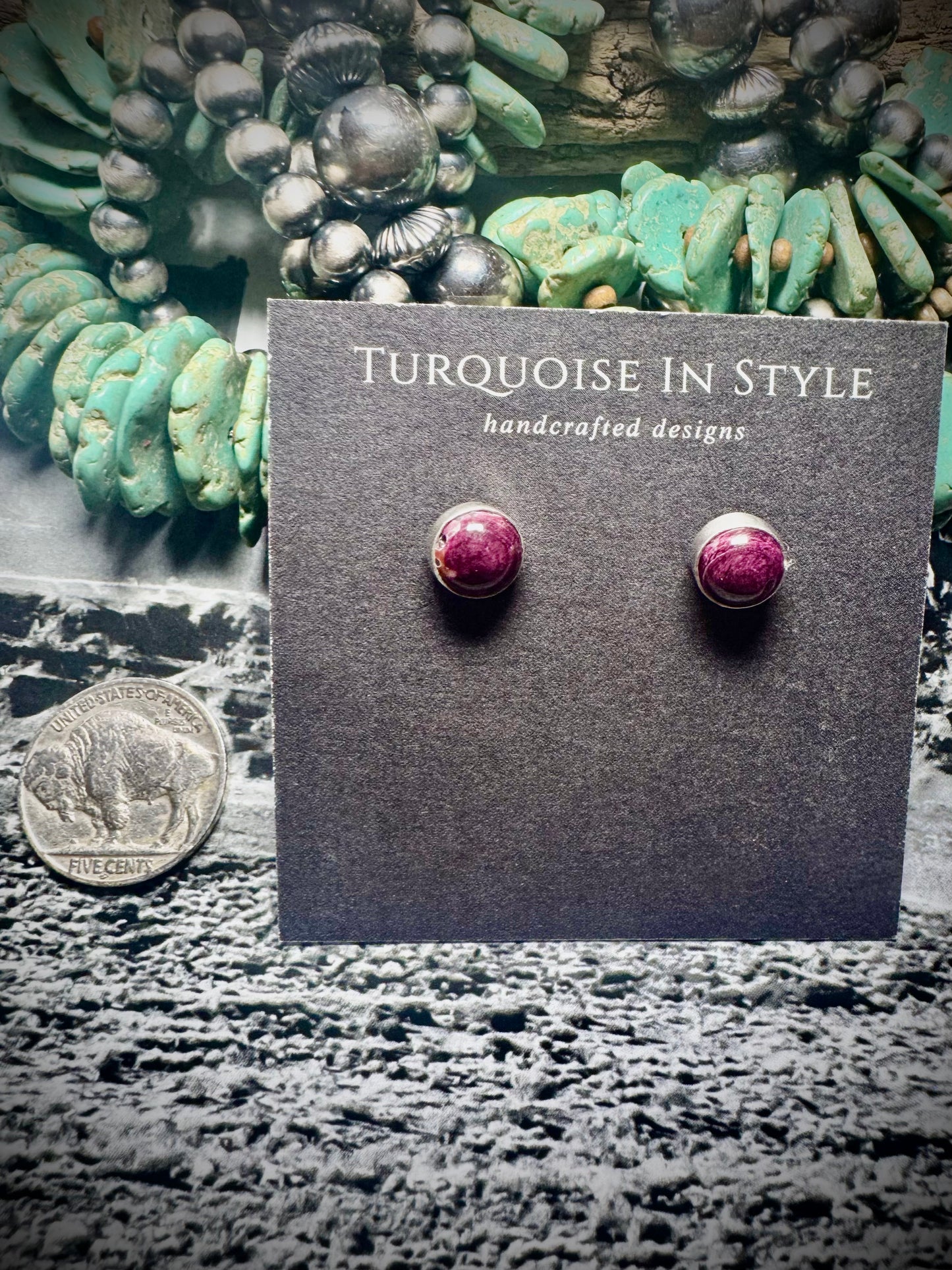 Purple Spiny Studs