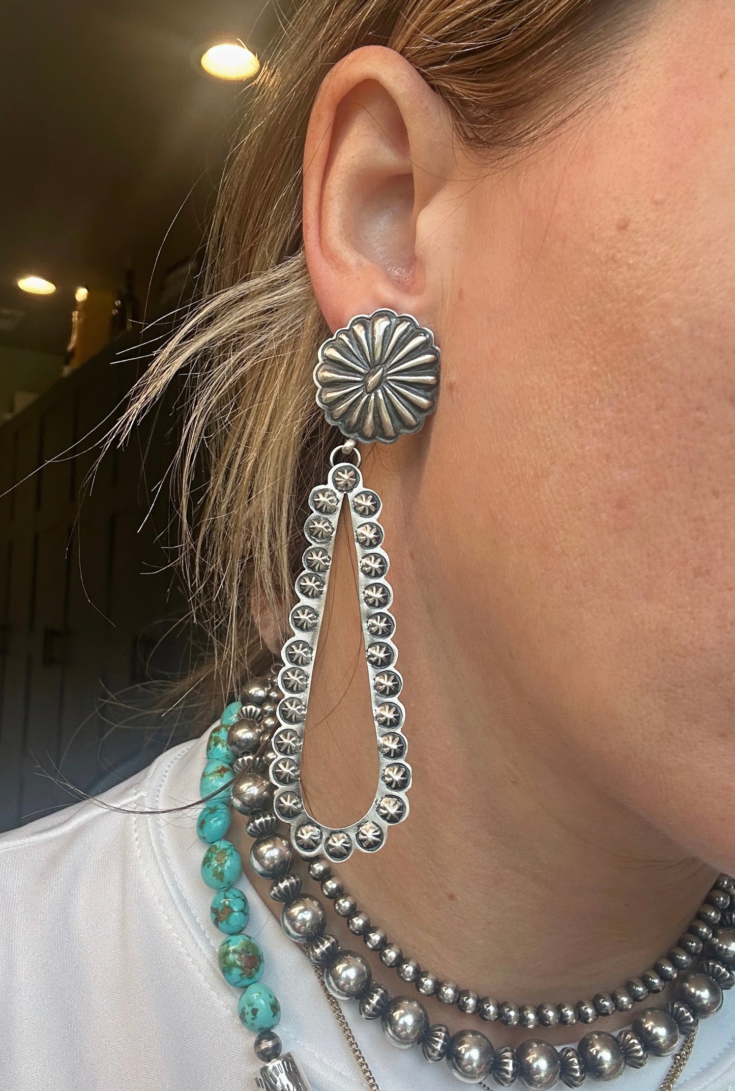 Eugene Charley Silver Dangles