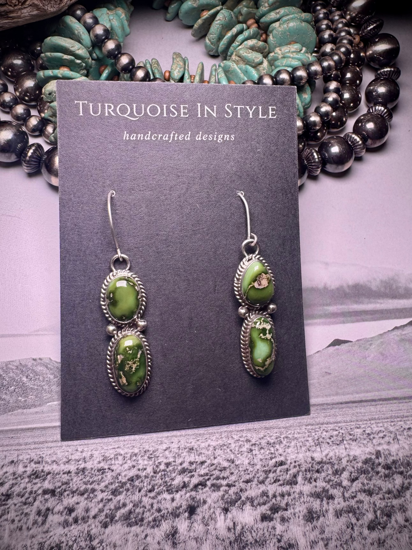 Sonoran Gold Dangle Earrings by Eugene Gruber