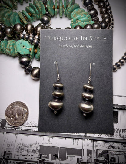 Navajo Pearl Earrings by Bryannen Halwood