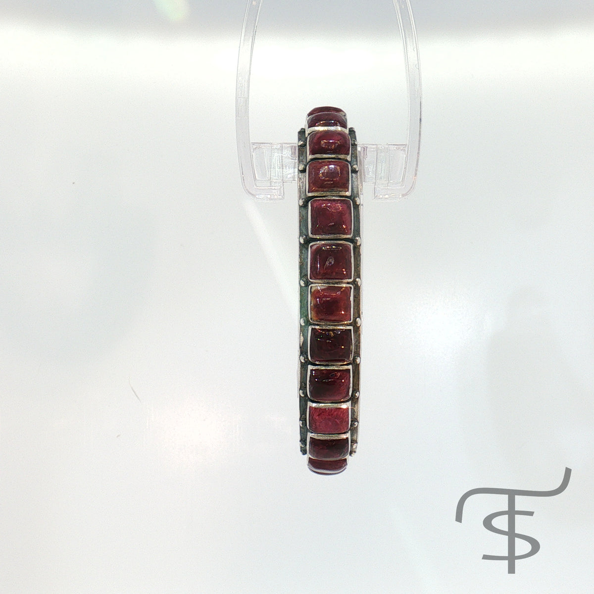 Federico Square Purple Spiny Single Row Bracelets