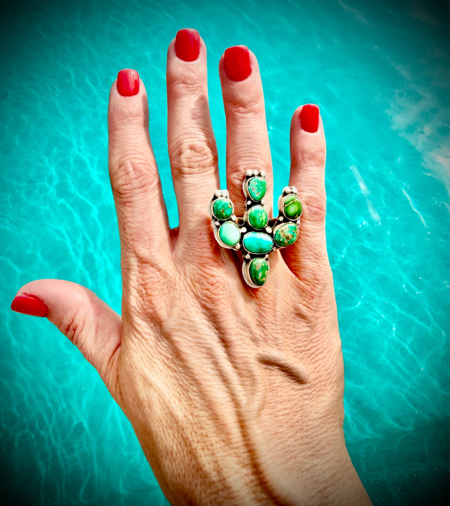 Sonoran Gold Cactus Ring, Emer Thompson