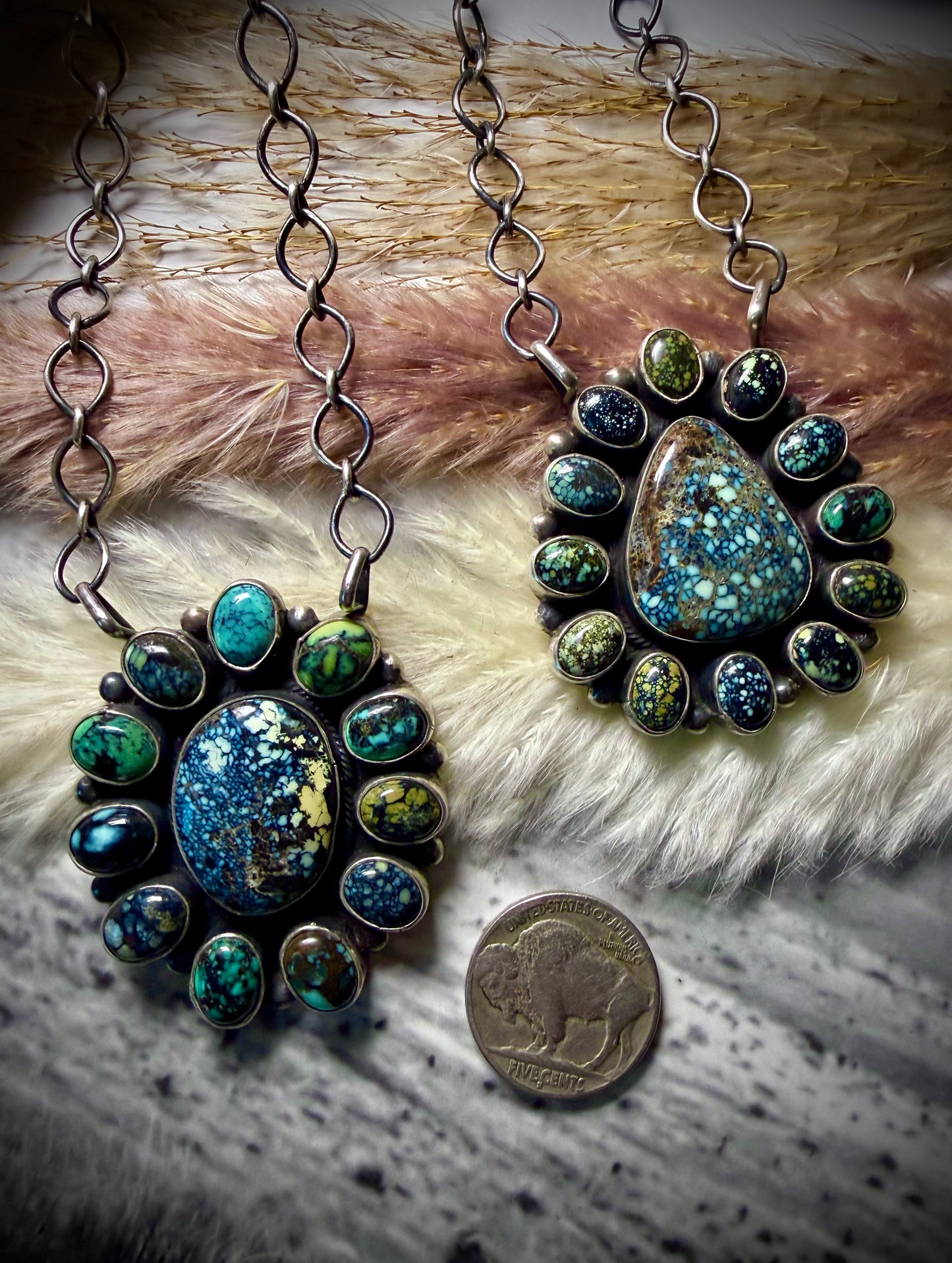 New Lander Cluster Pendant Necklaces