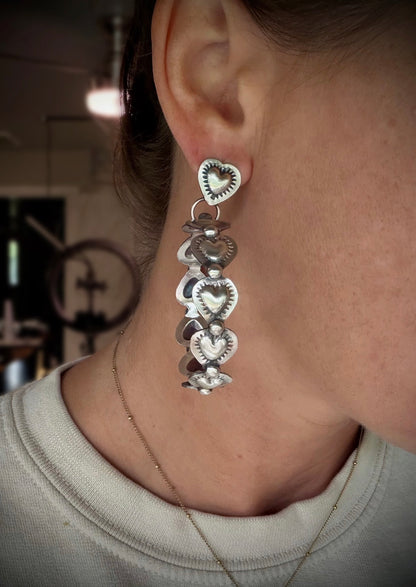 Chris Etsitty Heart Earrings