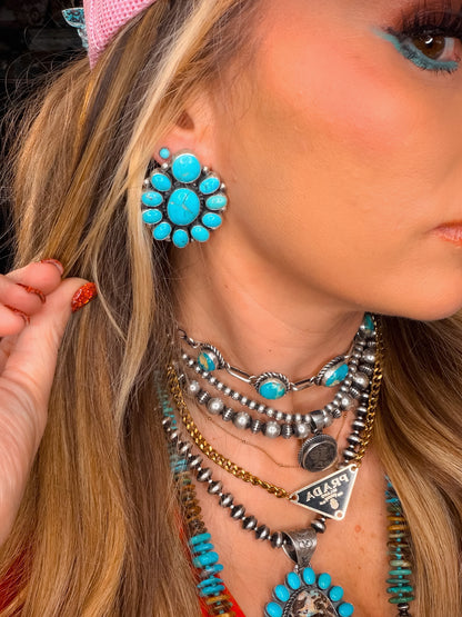 The Blaze Cluster Necklace Set