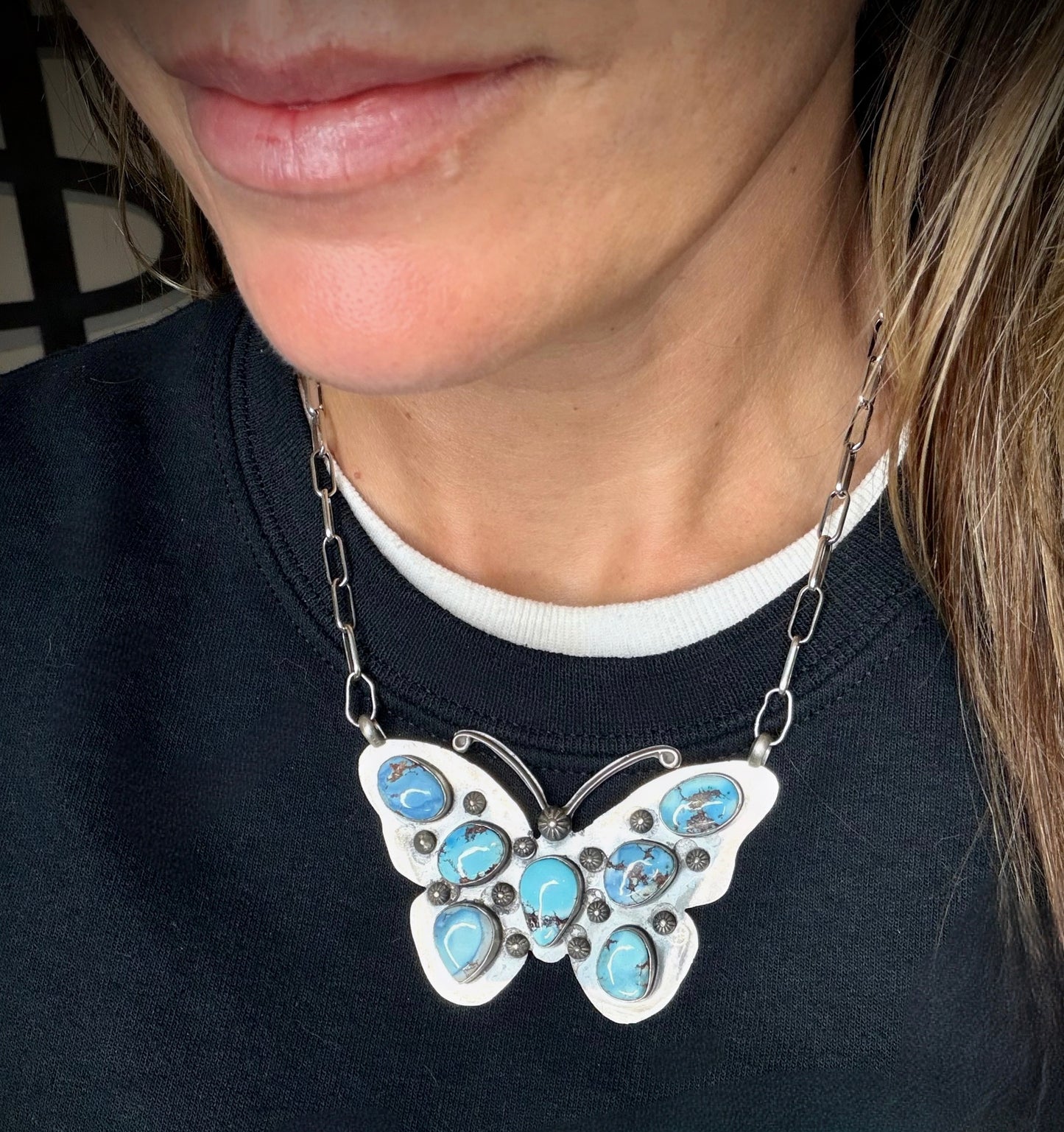 Golden Hills Butterfly Necklace