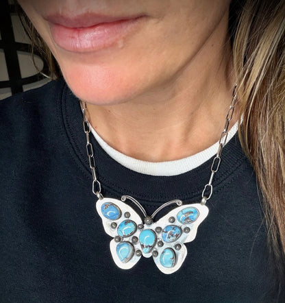 Golden Hills Butterfly Necklace