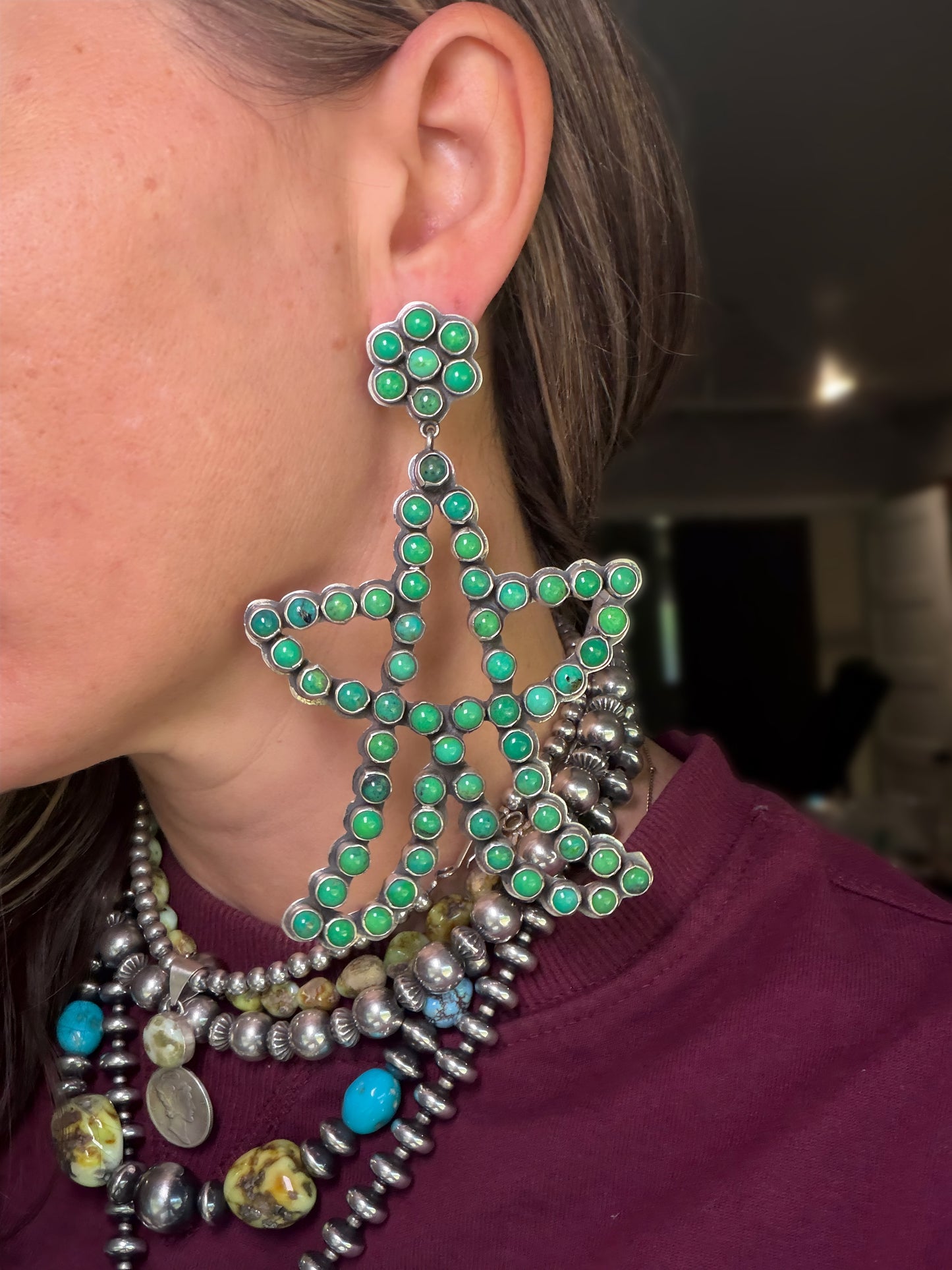 Federico Carico Lake Turquoise Star Earrings