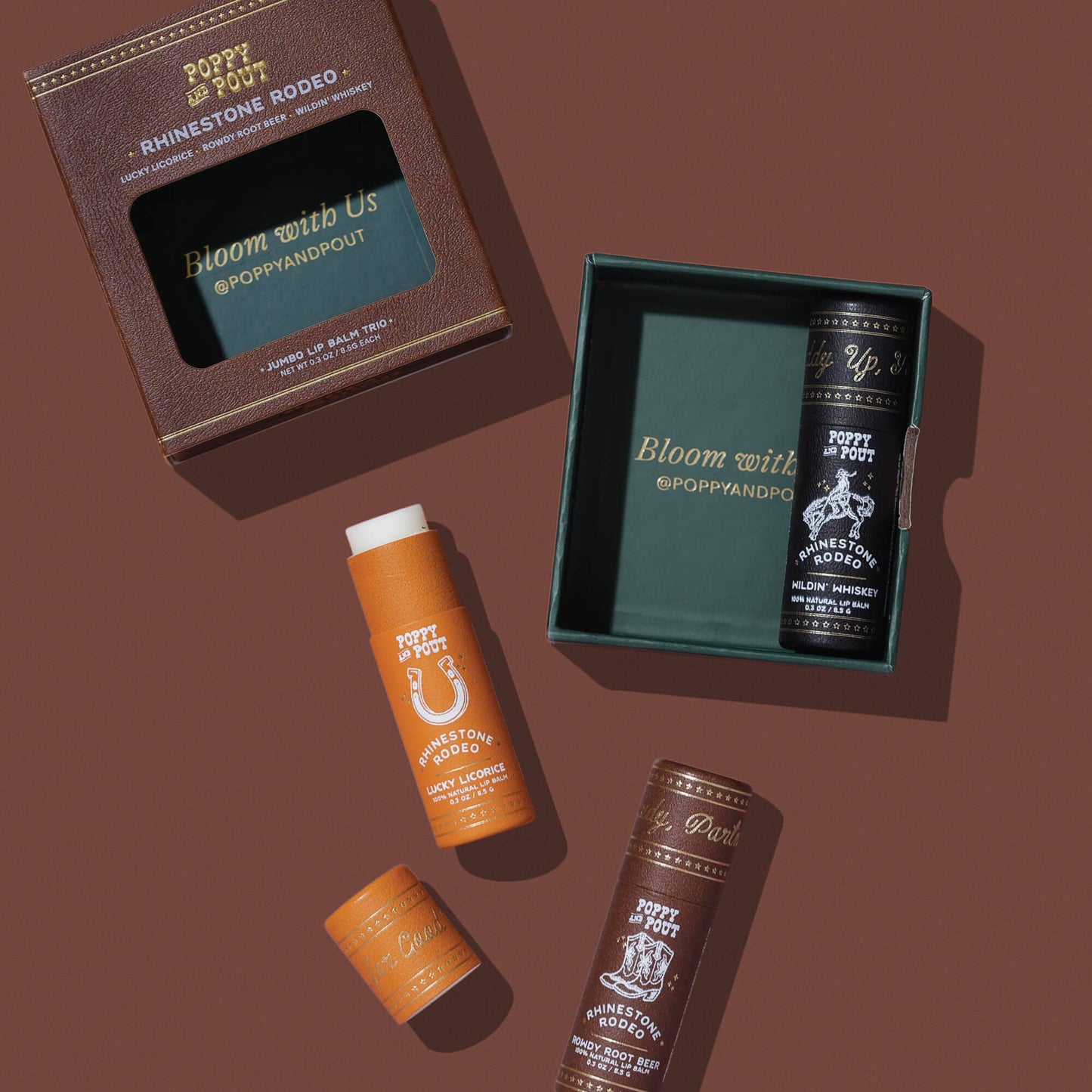 Lip Balm Trio Gift Set- Rhinestone Rodeo