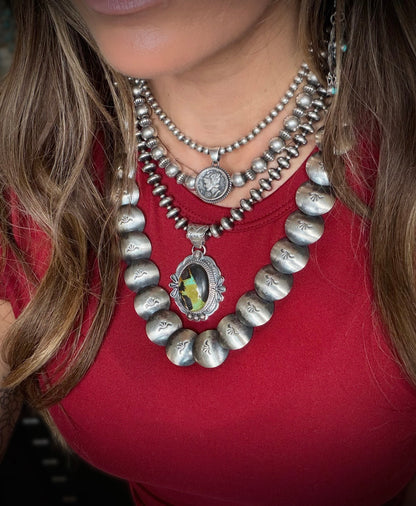 24" Marietta Kellywood Graduated Pillow Bead Necklace