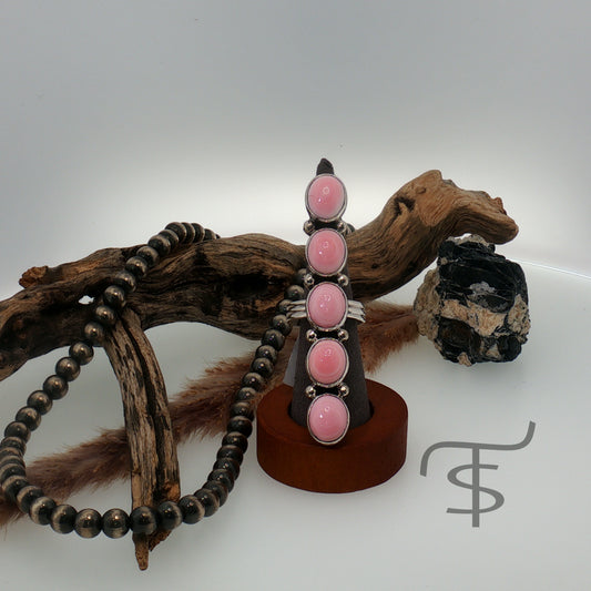 Pink Conch Crawler Ring