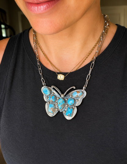 Golden Hills Butterfly Necklace
