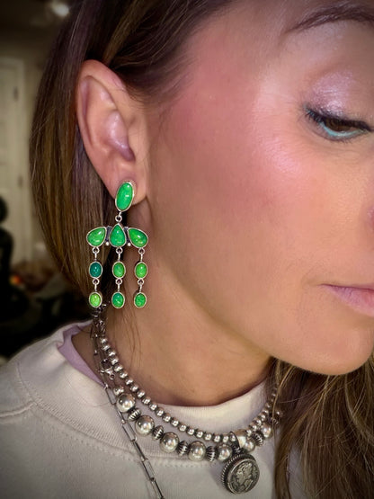 Federico Carico Lake Chandelier Earrings