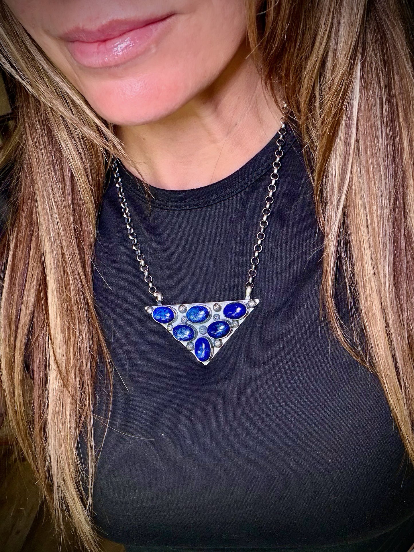 The Icon Necklace- Lapis
