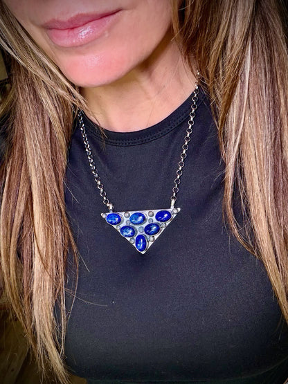The Icon Necklace- Lapis