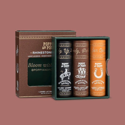 Lip Balm Trio Gift Set- Rhinestone Rodeo