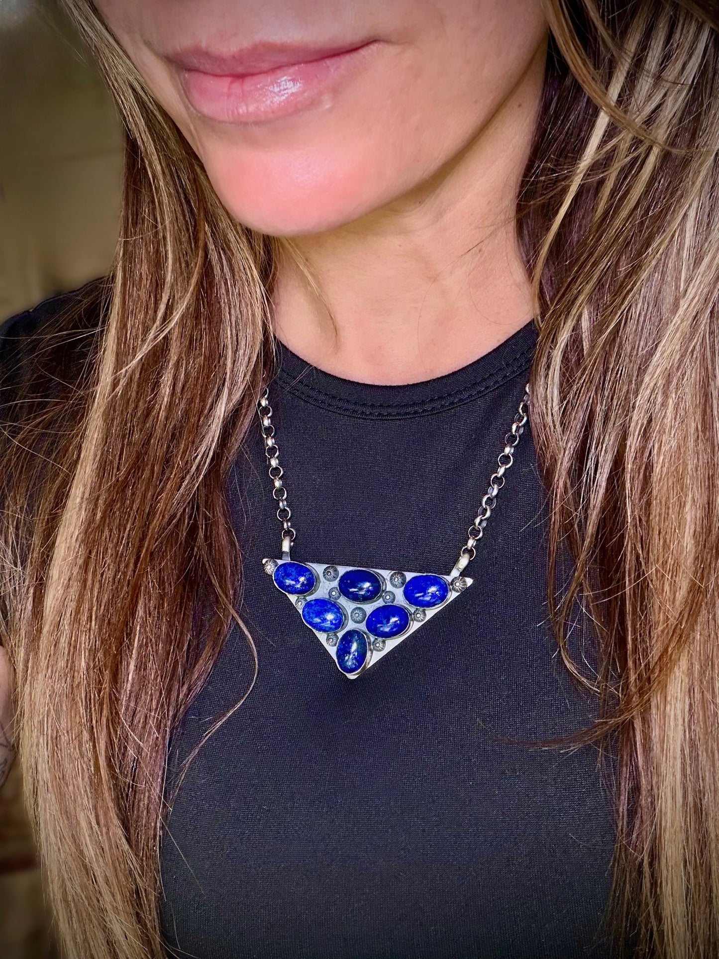 The Icon Necklace- Lapis