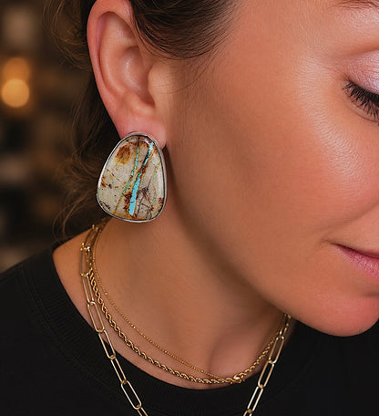 Huge Royston Ribbon Earrings