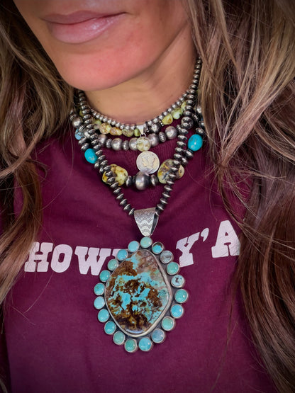 Federico Massive Royston Turquoise Pendant