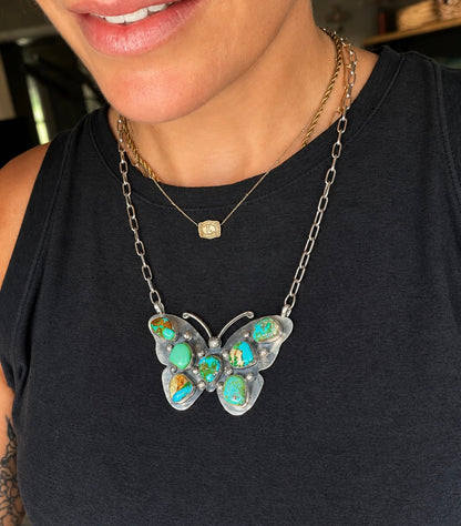 Sonoran Gold Butterfly Necklace
