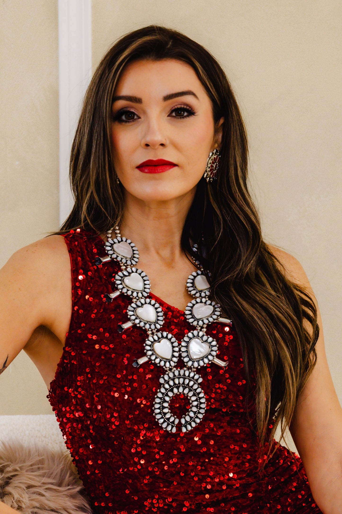 Mother of Pearl Squash Blossom