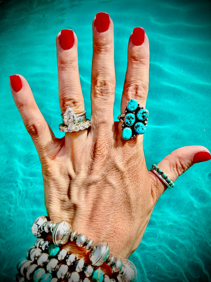 Nugget Kingman Five Stone Half Cluster Ring