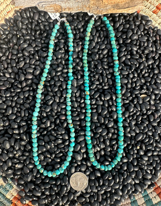 6mm 17" Turquoise Necklace