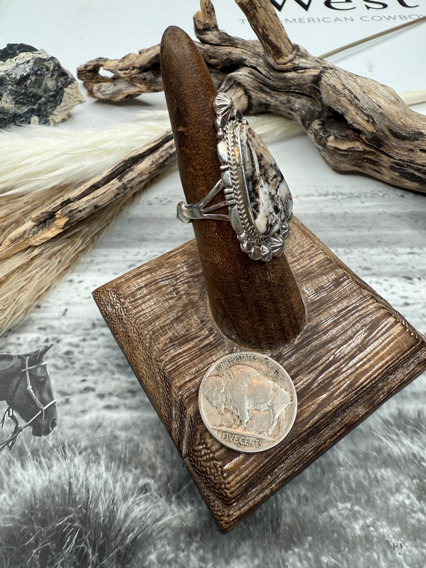 Daniel Benally White Buffalo Ring