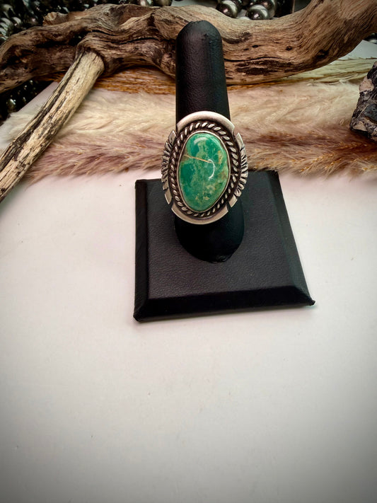 Adjustable Green Royston Ring