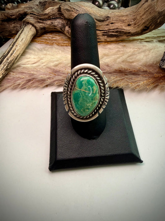 Adjustable Green Royston Ring