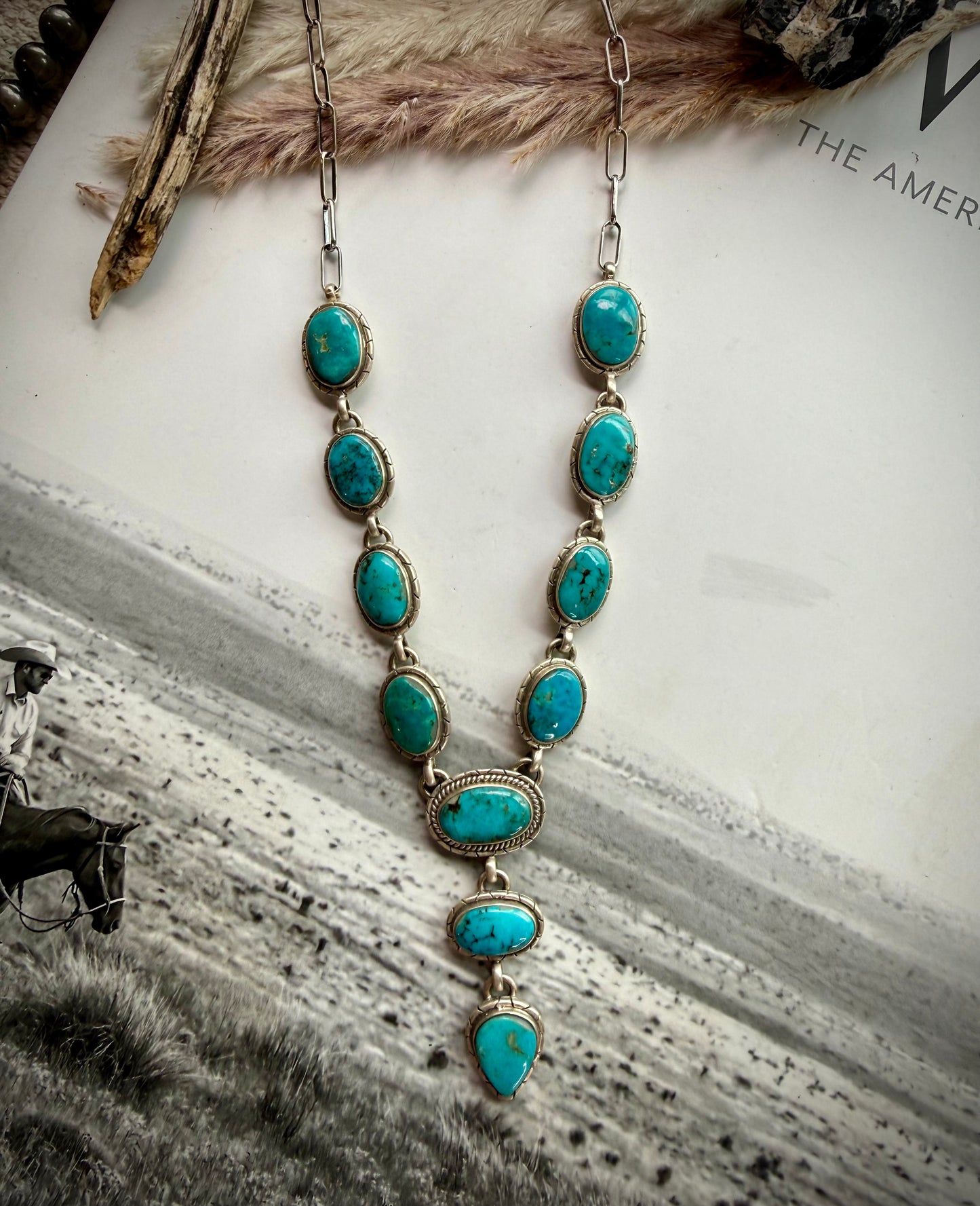 Mixed Mine Turquoise Lariat