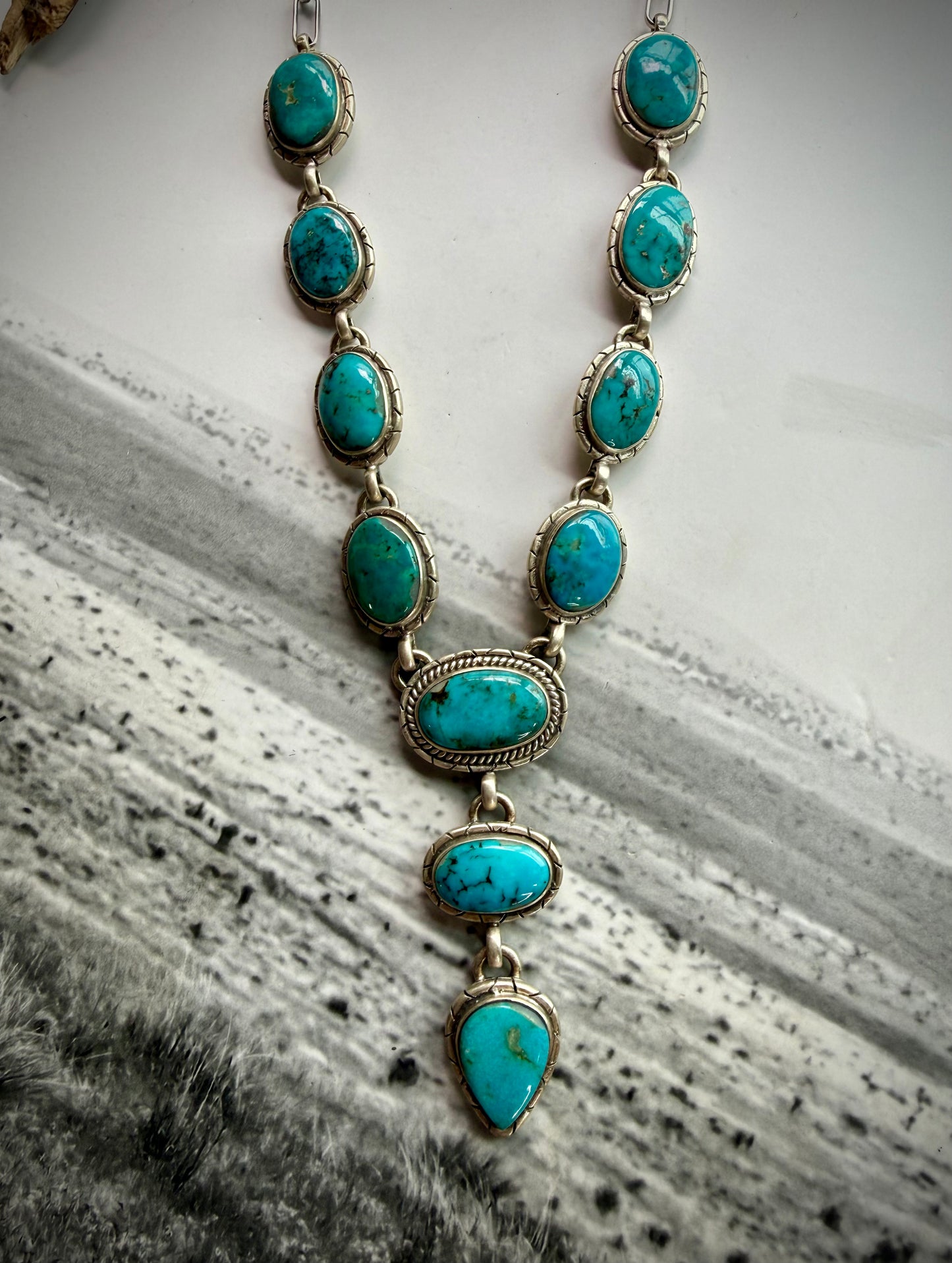 Mixed Mine Turquoise Lariat