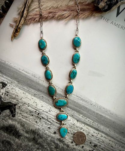 Mixed Mine Turquoise Lariat