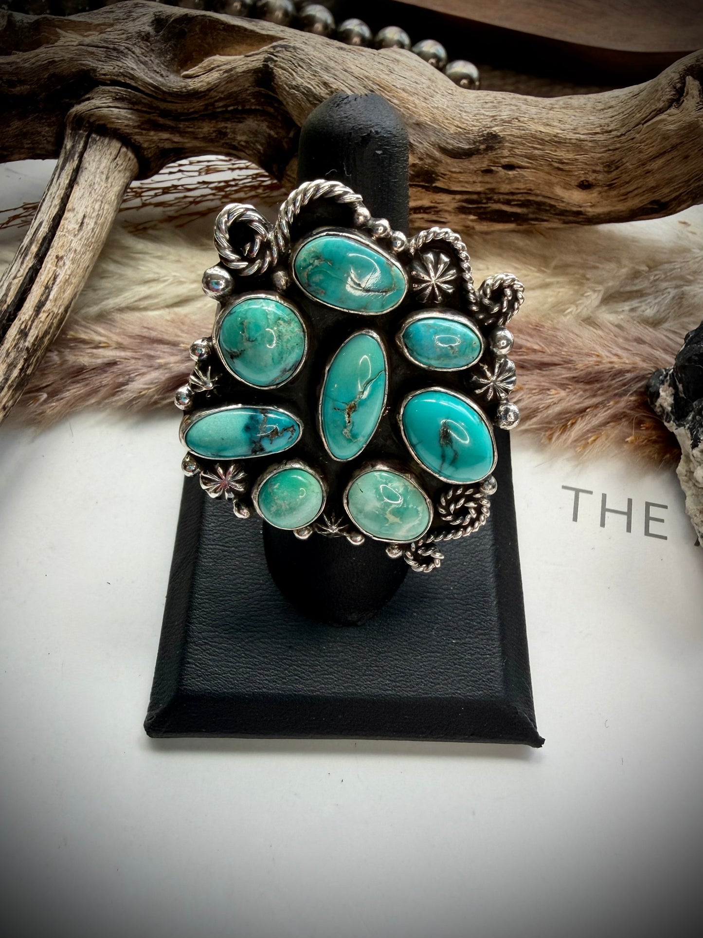 White Water Cluster Ring- Size 8