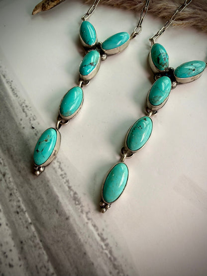 Five Stone "Y" Shaped Lariats by Jeff Largo