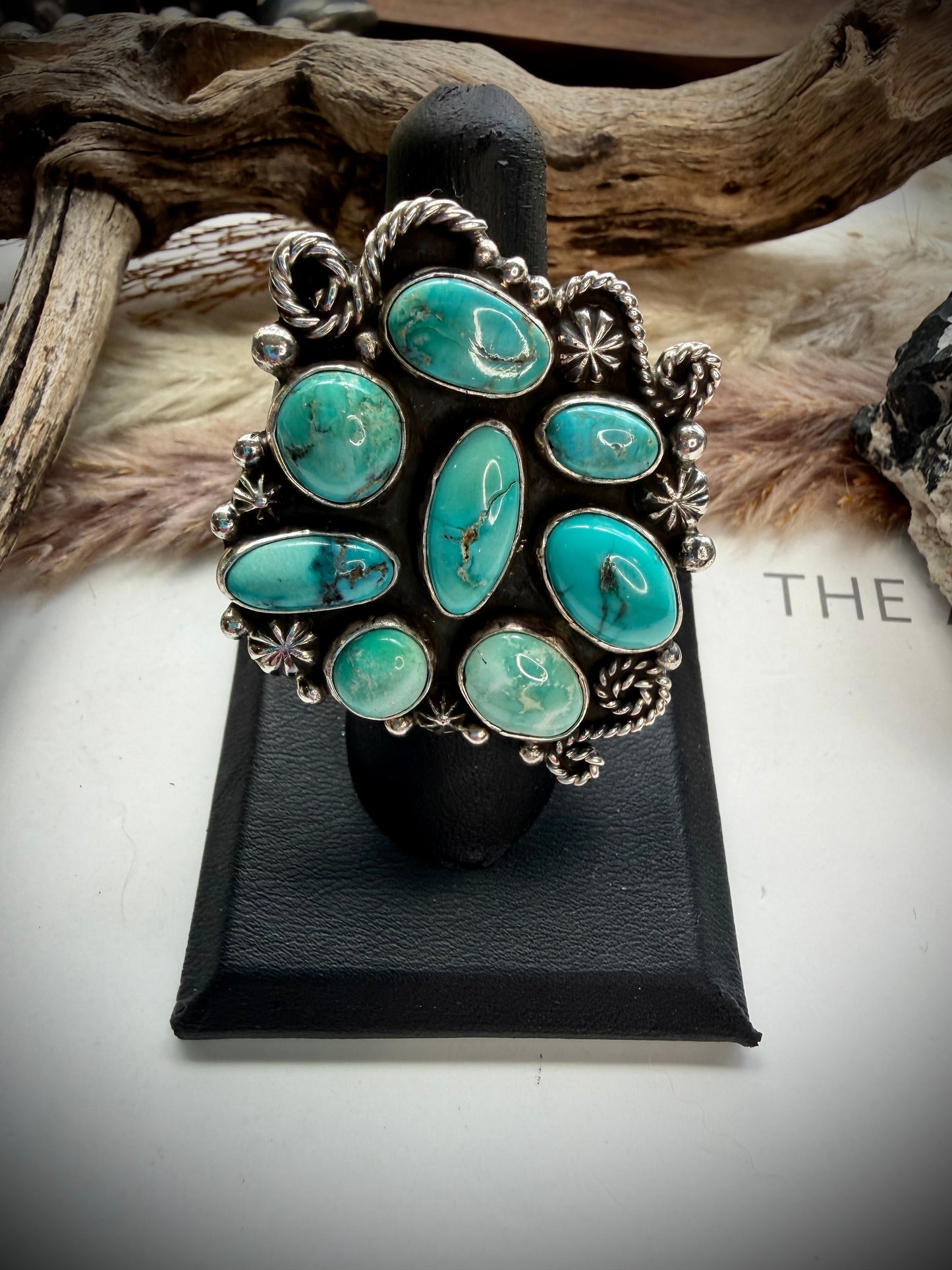 White Water Cluster Ring- Size 8