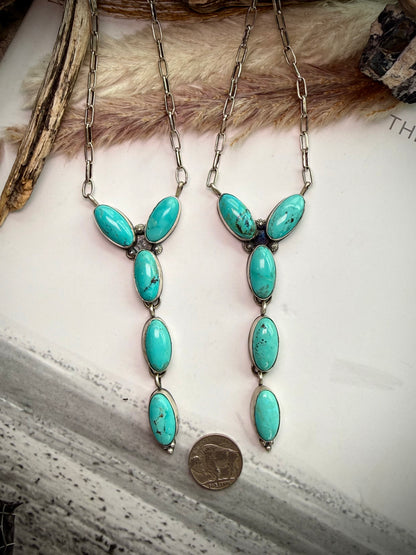 Five Stone "Y" Shaped Lariats by Jeff Largo