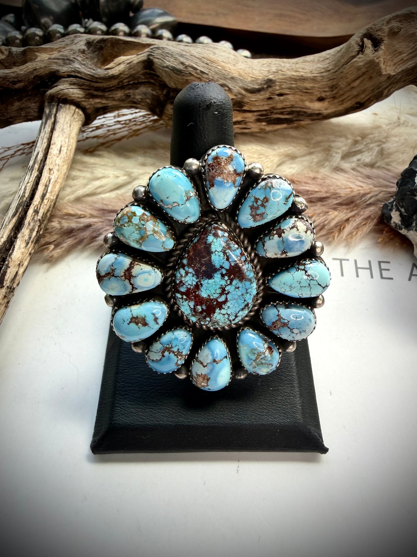 Adjustable Golden Hills Cluster Ring by Pansy Johnson