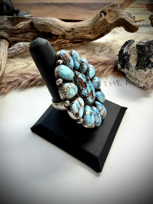 Adjustable Golden Hills Cluster Ring by Pansy Johnson