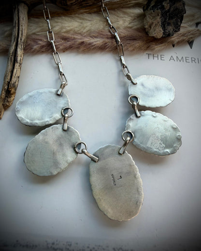 Jeff Largo Pink Natrolite Statement Necklace