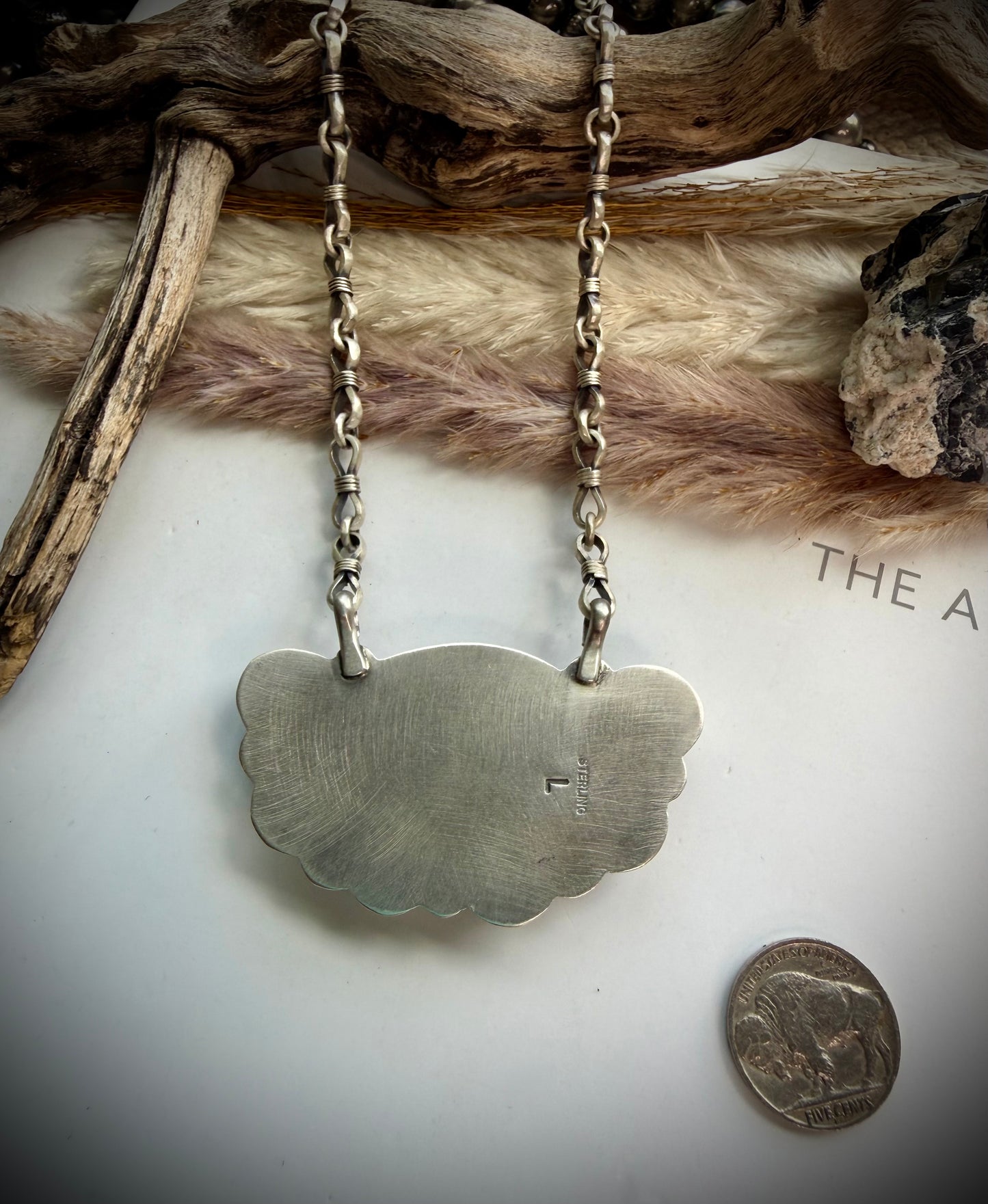 Pink Natrolite Necklace by Jeff Largo