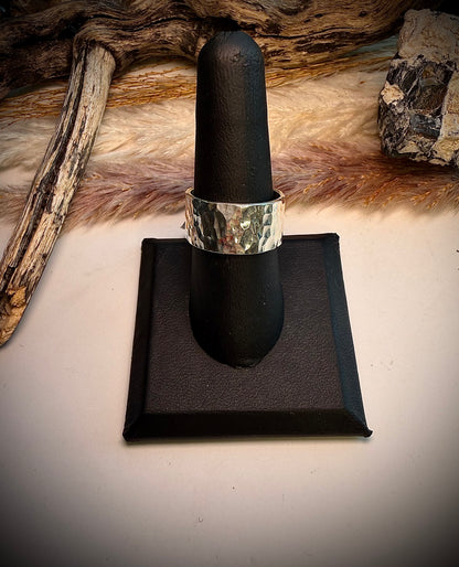 Hammered Silver Band