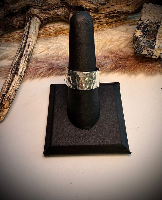 Hammered Silver Band