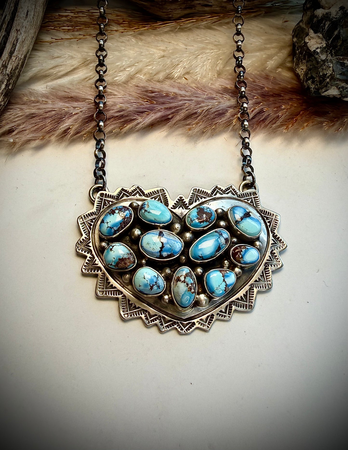 Leroy James Golden Hills Heart Necklace