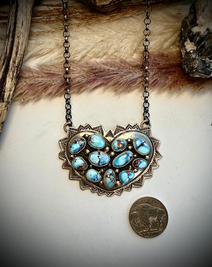 Leroy James Golden Hills Heart Necklace