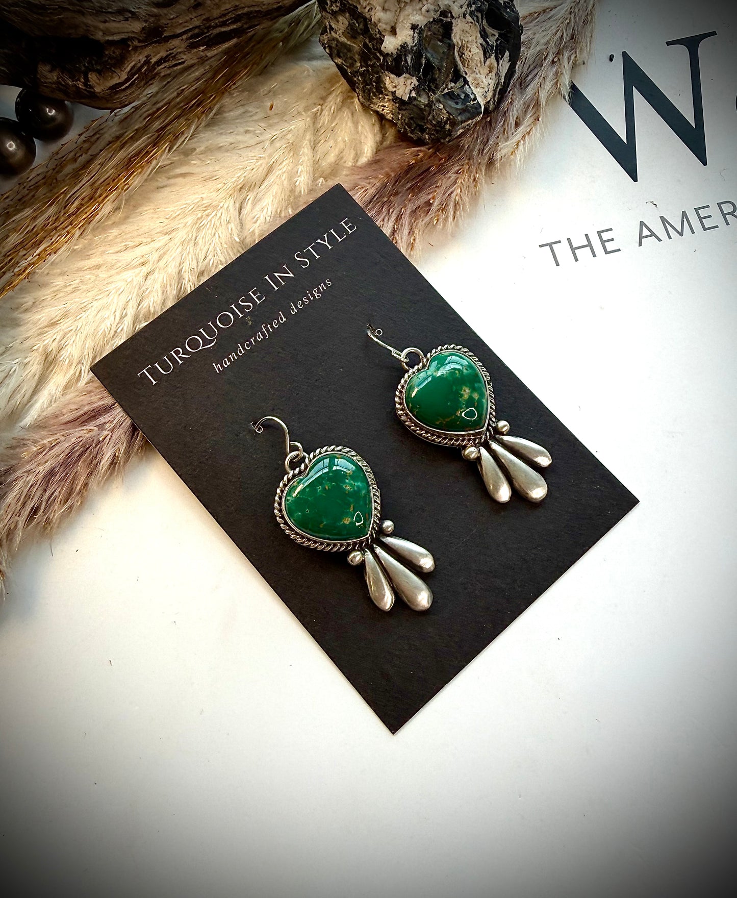 Heart Dangle Earrings by Leroy James