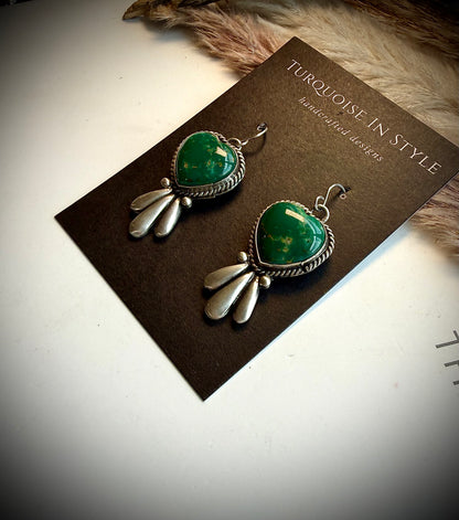 Heart Dangle Earrings by Leroy James