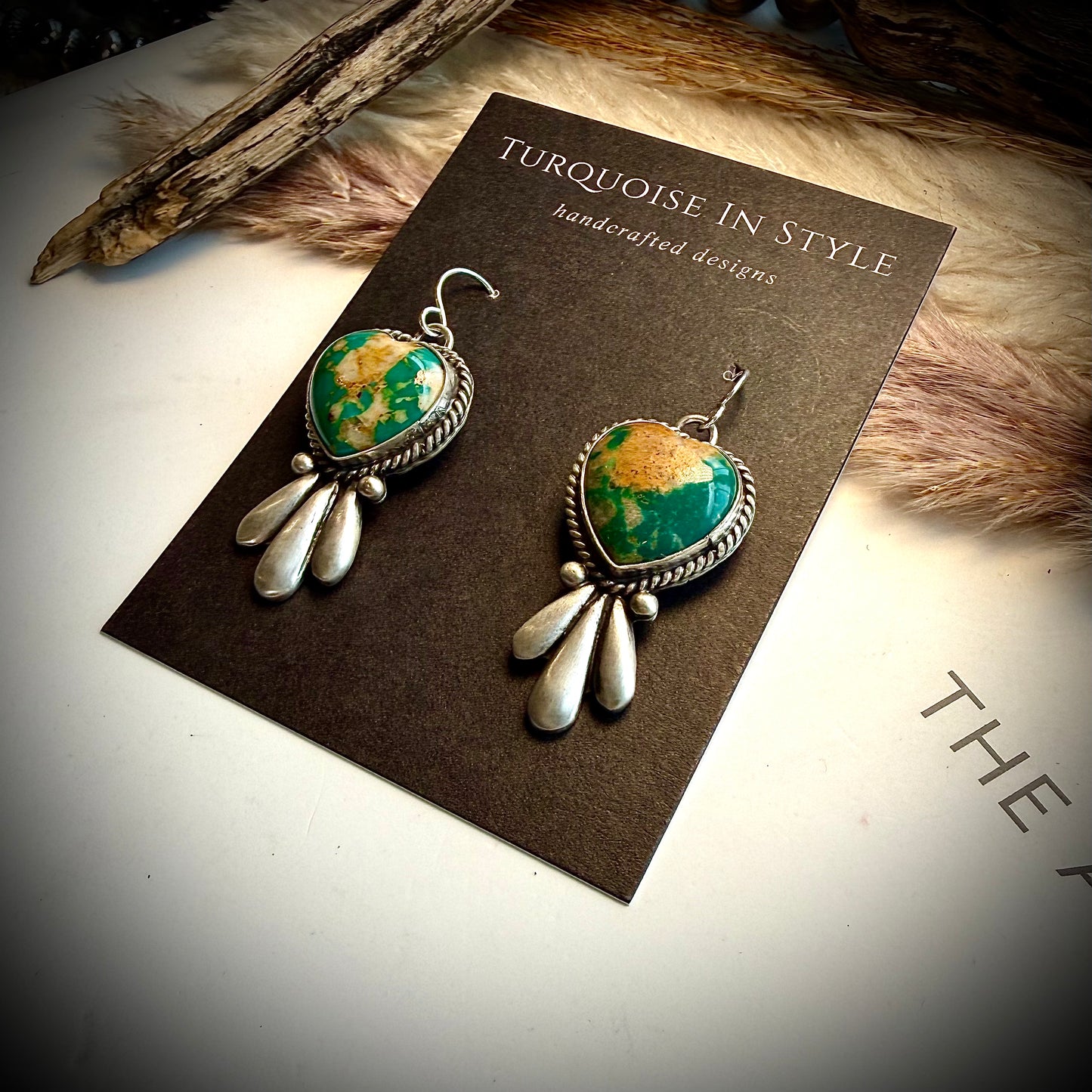Heart Dangle Earrings by Leroy James