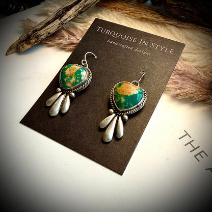 Heart Dangle Earrings by Leroy James