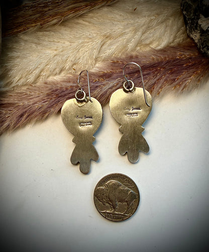 Heart Dangle Earrings by Leroy James